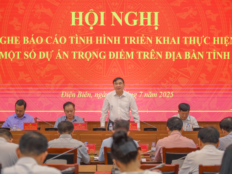 Hội nghị đánh giá tình hình triển khai thực hiện một số dự án trọng điểm trên địa bàn tỉnh