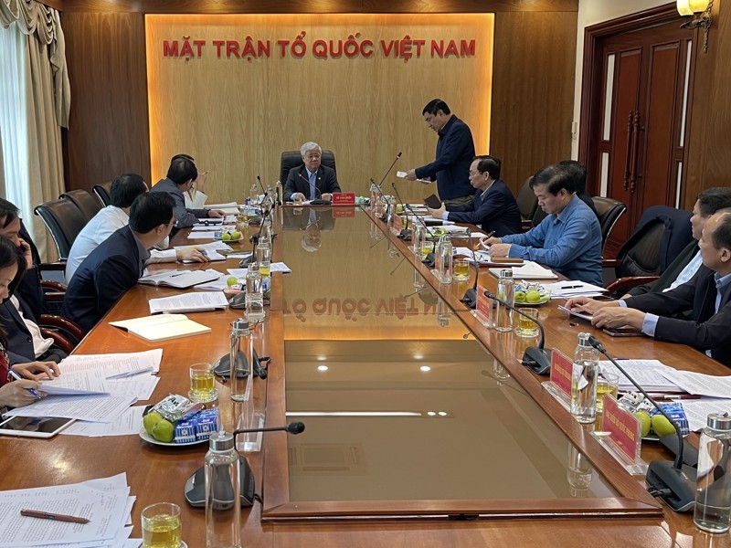 Đồng chí Bí thư Tỉnh ủy dự buổi làm việc với Ủy ban Trung ương Mặt trận Tổ quốc Việt Nam