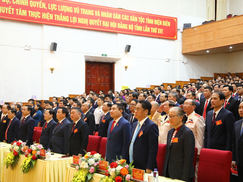 Khai mạc Đại hội đại biểu Đảng bộ tỉnh Điện Biên lần thứ XV, nhiệm kỳ 2025-2030