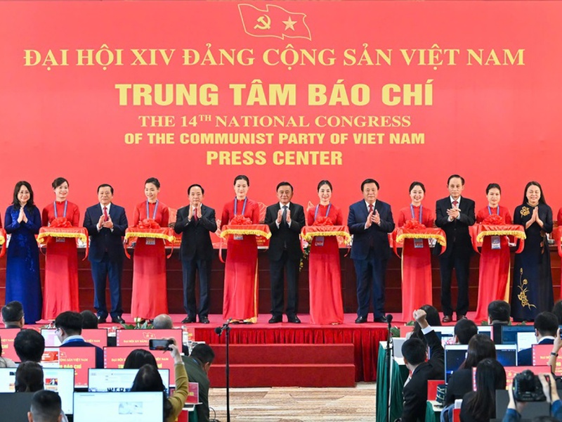 Khai trương Trung tâm Báo chí phục vụ Đại hội XIV của Đảng