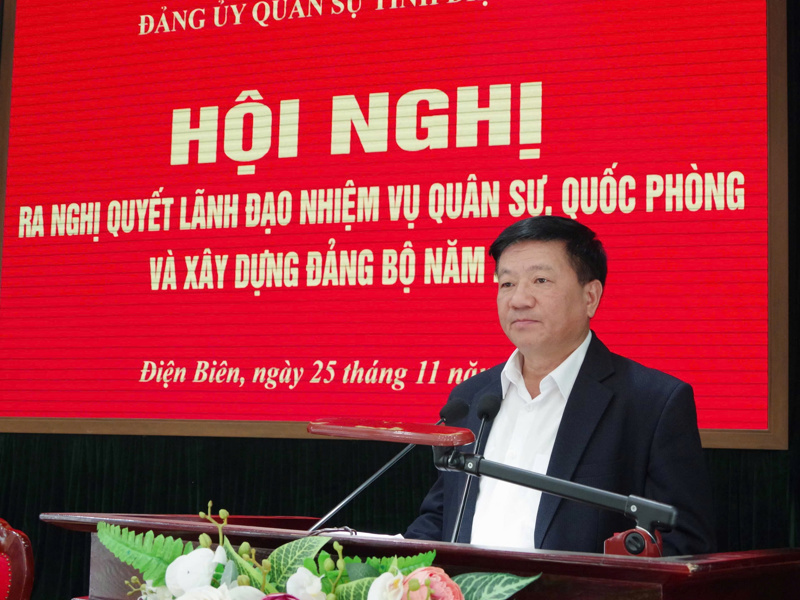 Hội nghị Đảng ủy Quân sự tỉnh ra Nghị quyết lãnh đạo nhiệm vụ quân sự, quốc phòng và xây dựng Đảng bộ năm 2025