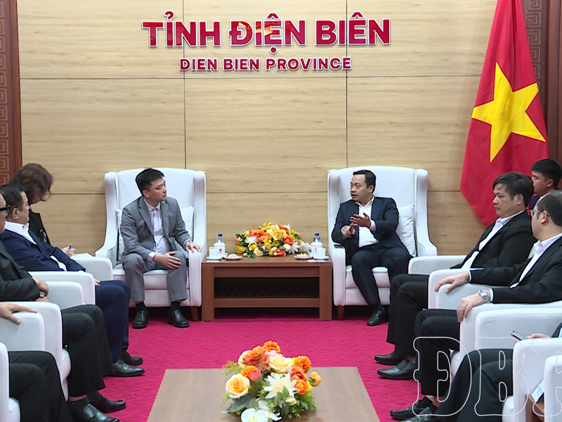 Bí thư Tỉnh ủy Trần Tiến Dũng tiếp xã giao đoàn công tác nhà đầu tư Đài Loan