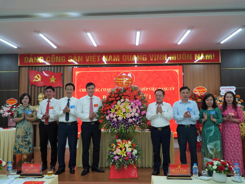 Thường trực Tỉnh ủy dự Đại hội Chi bộ các cơ quan tham mưu, giúp việc Đảng ủy các cơ quan Đảng tỉnh