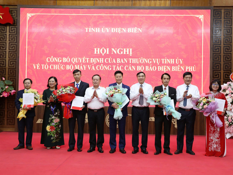 Hội nghị công bố Quyết định về thành lập Báo Điện Biên Phủ và công tác cán bộ Báo Điện Biên Phủ