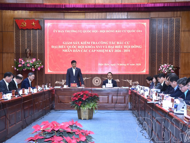 Ủy ban Thường vụ Quốc hội, Hội đồng Bầu cử Quốc gia giám sát, kiểm tra công tác bầu cử tại Điện Biên