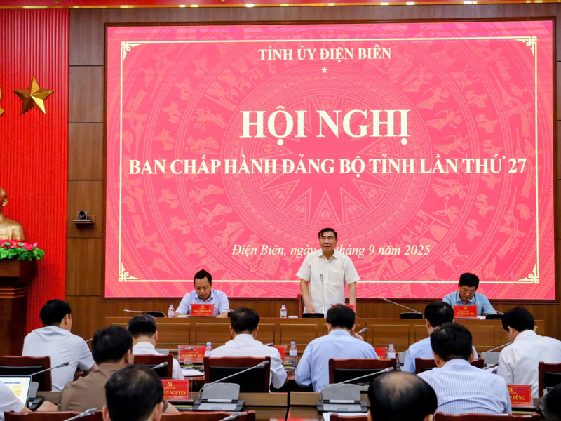 Hội nghị Ban Chấp hành Đảng bộ tỉnh lần 27
