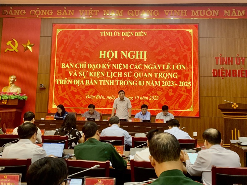 Họp Ban Chỉ đạo kỷ niệm các ngày lễ lớn và sự kiện lịch sử quan trọng trên địa bàn tỉnh trong 03 năm 2023 - 2025