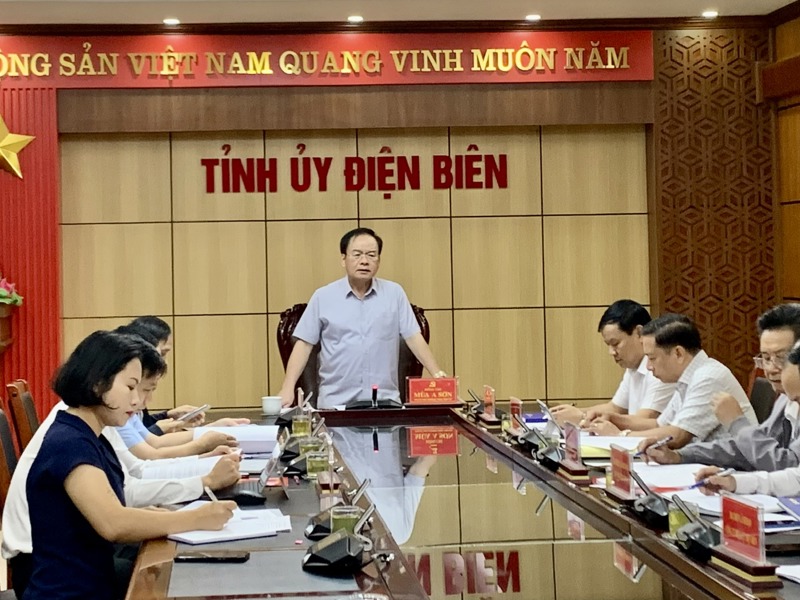 Tiểu ban Hậu cần phục vụ Đại hội Đảng bộ tỉnh Điện Biên lần thứ XV, nhiệm kỳ 2025 - 2030 họp Phiên thứ nhất