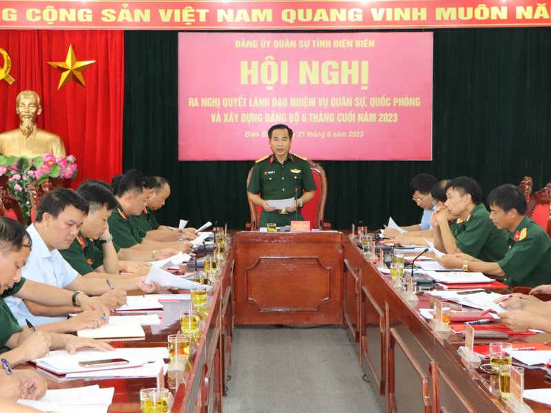 Đảng ủy Quân sự tỉnh ra Nghị quyết lãnh đạo nhiệm vụ quân sự, quốc phòng và xây dựng Đảng bộ 6 tháng cuối năm 2023