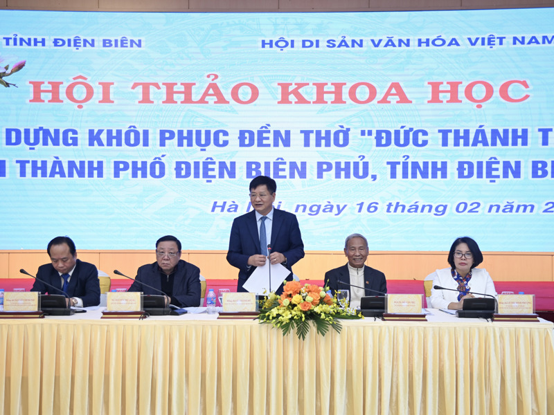 Hội thảo khoa học về việc xây dựng khôi phục Đền thờ “Đức thánh Trần” tại thành phố Điện Biên Phủ