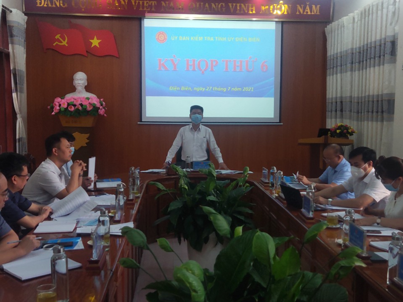 Kỳ họp thứ  sáu của Uỷ Ban kiểm tra Tỉnh uỷ Điện Biên khoá XIV, nhiệm kỳ 2020-2025